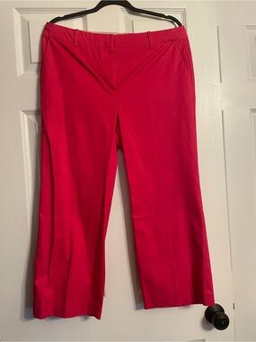 Talbots Pink Straight-Leg Capris